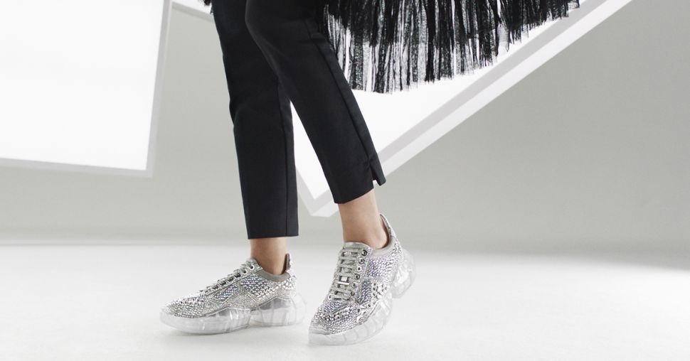 ZIEN: de Diamond sneaker van Jimmy Choo met 4546 Swarovski kristallen