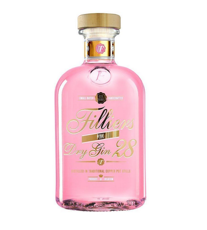 cadeau kerstmis gin roze filliers