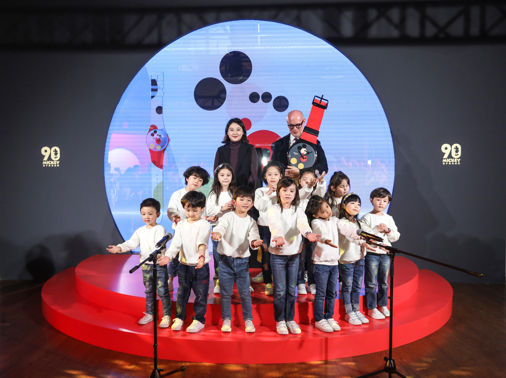 swatch damien hirst shanghai event mickey mouse kids