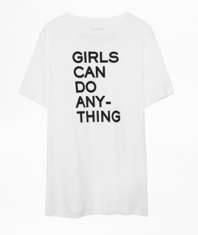 t-shirt, shopping, girl power