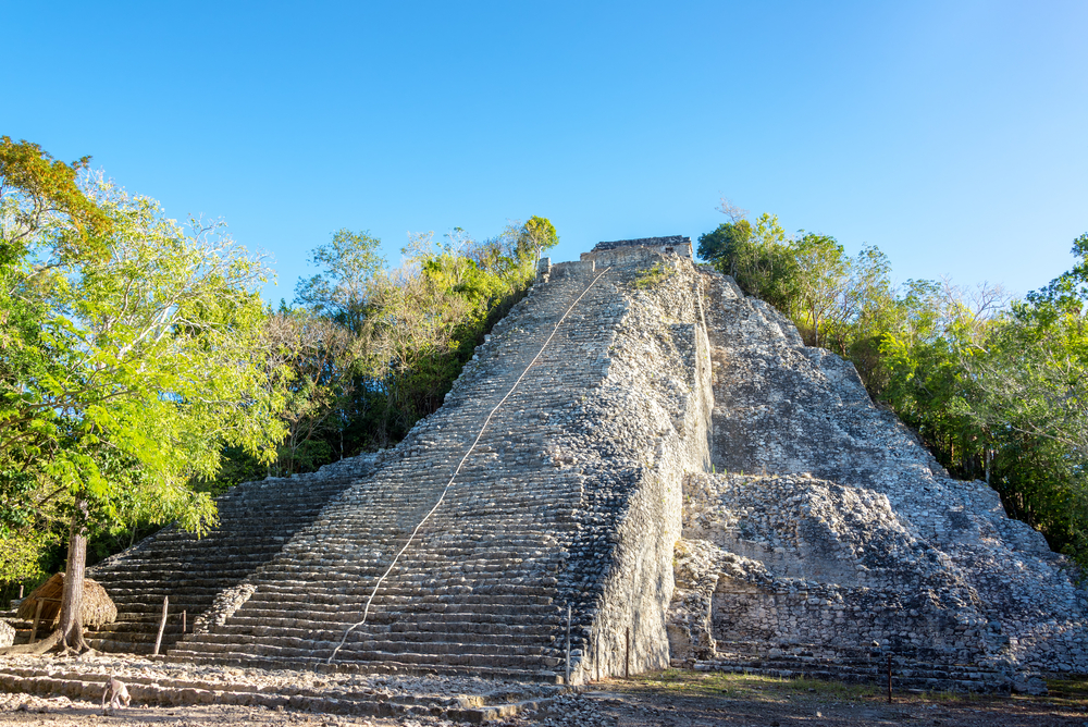 Cobá, El Castillo, Mexico, Maya tempel, Jungle