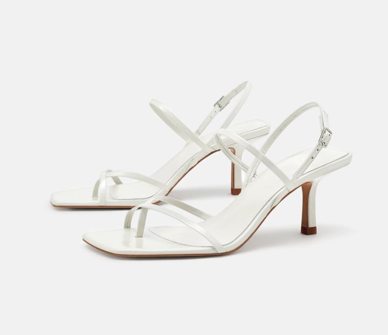 Zara kitten heel sandalen