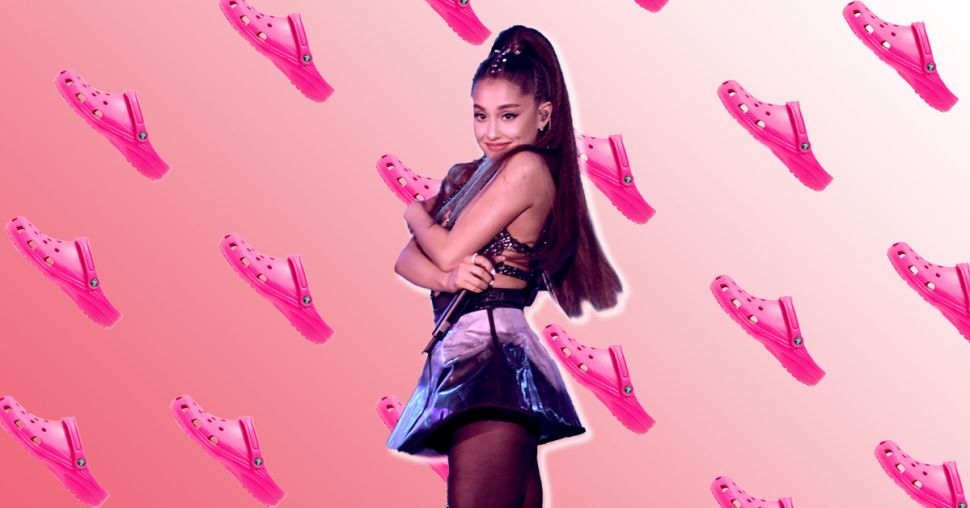 Wat moeten we met Ariana Grande en haar witte crocs?