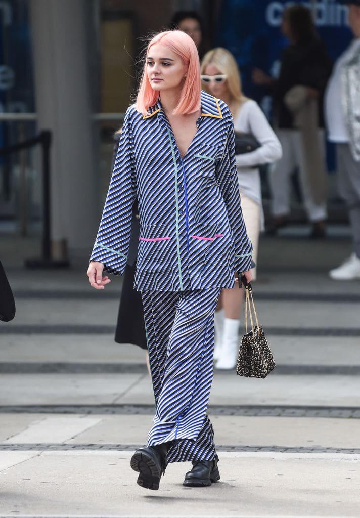 roze haar trend streetstyle fashion week