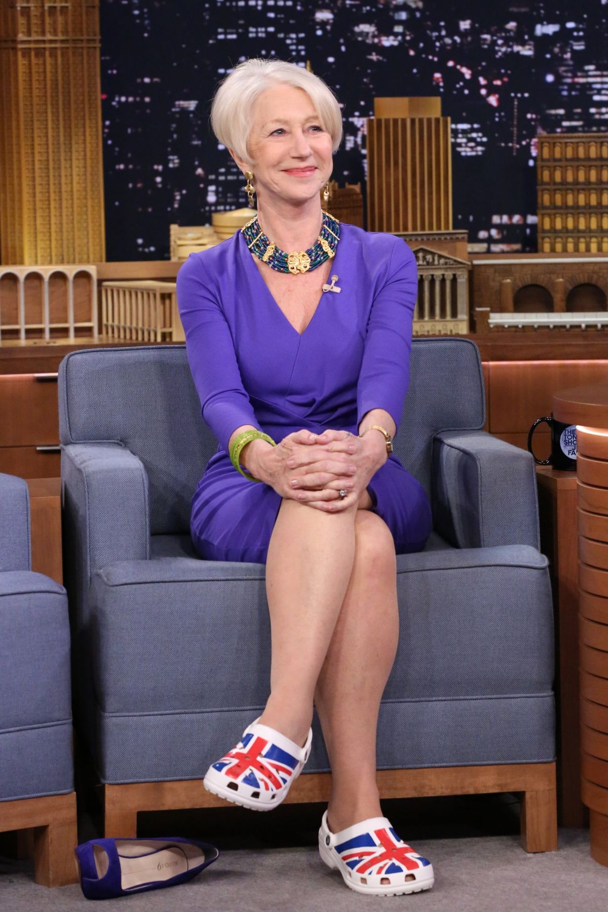 Helen Mirren crocs