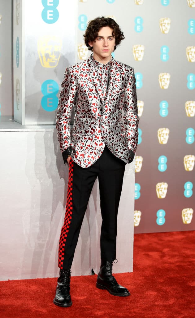 Timothée Chalamet stijl rode loper