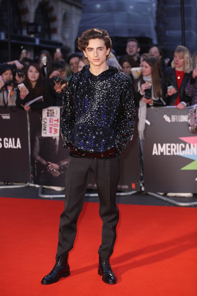 Timothée Chalamet stijl rode loper