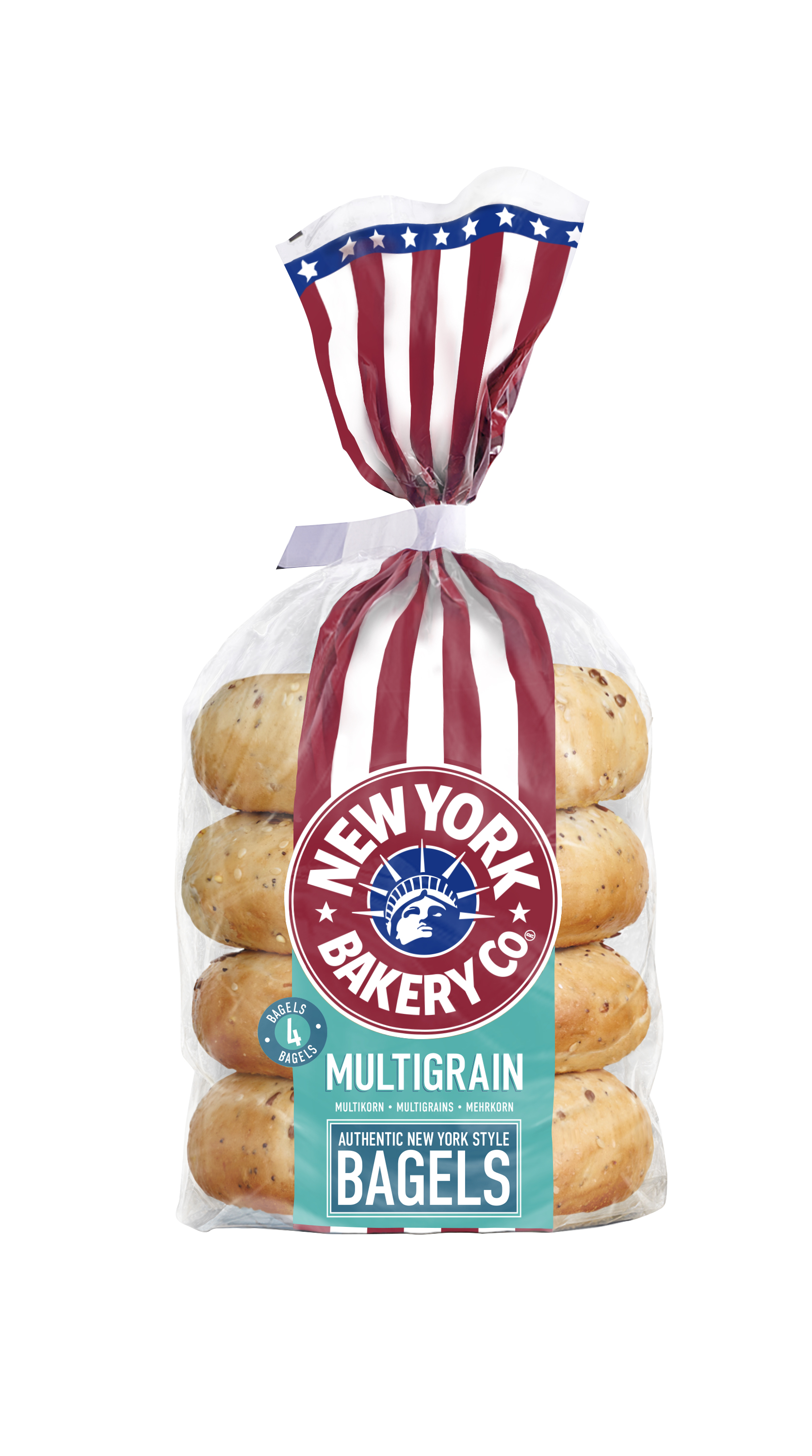 The New York Bakery Co. multigrain bagels