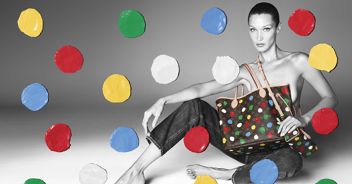 Louis Vuitton x Kusama Yayoi-sjaal pompoendoek leo-stijl -  Nederland