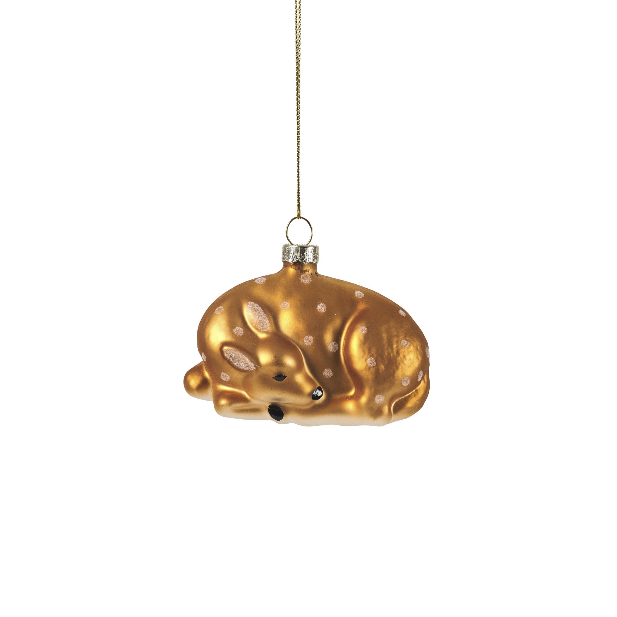 kerst Hangdecoratie gouden hert