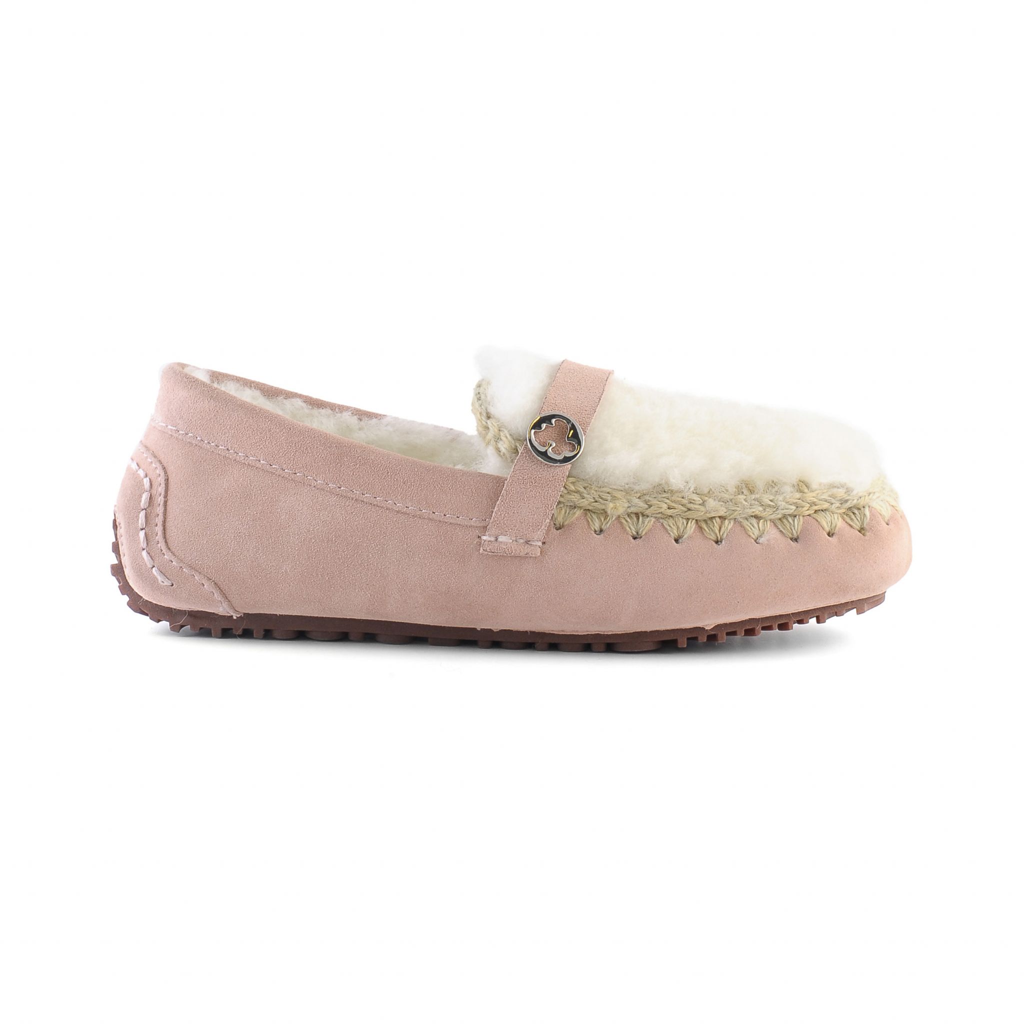 Mocassin suede pink