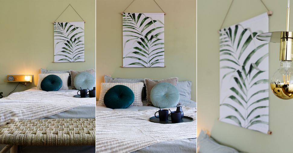 Shop the look: Een verfrissende slaapkamer met subtiele groentinten