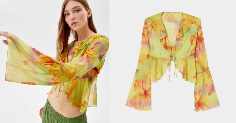 Deze Y2k-blouse van Bershka vliegt nú de winkels uit, dus wees snel