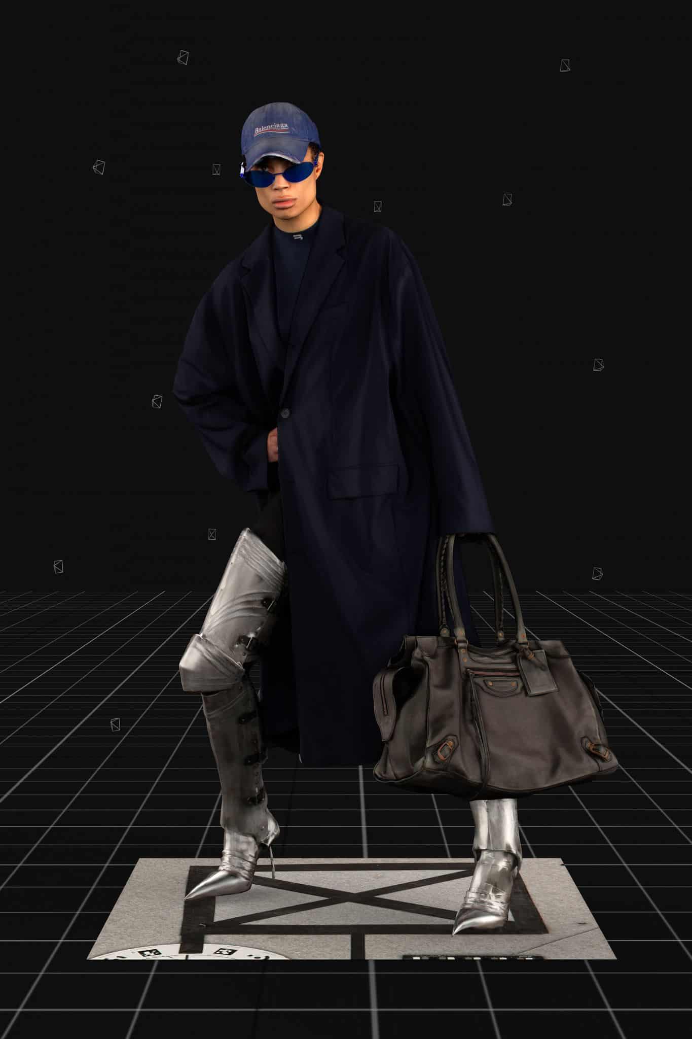 De AW-collectie van Balenciaga, gepresenteerd in de videogame ‘Afterworld: The Age of Tomorrow’.