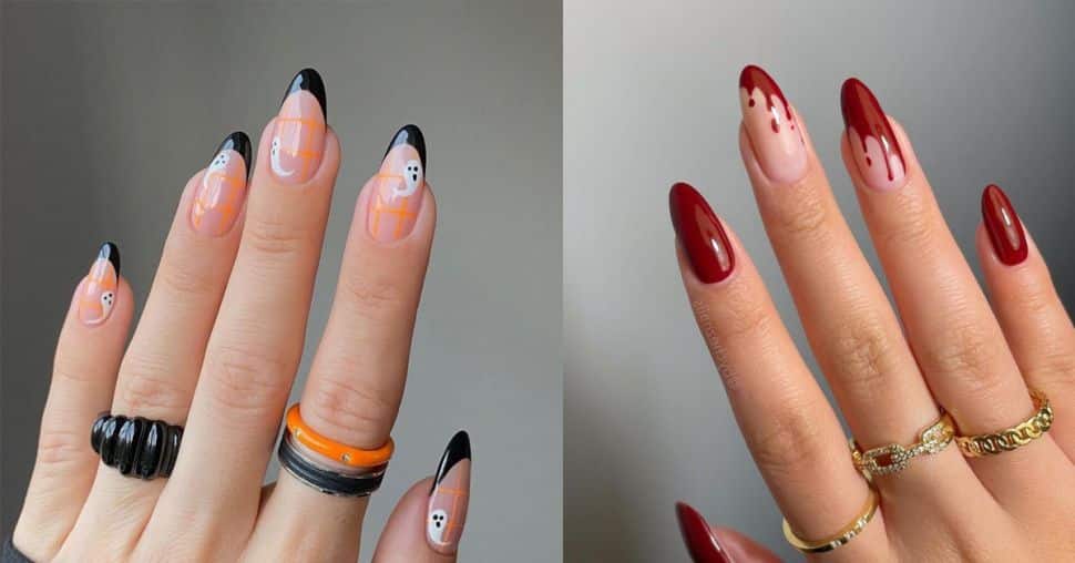 Alle inspiratie voor griezelig glamoureuze Halloween nagels