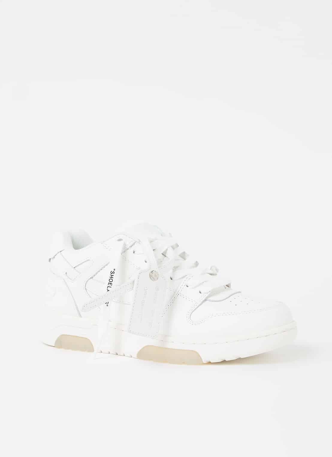 sneakers off-white van kalfsleer in beige