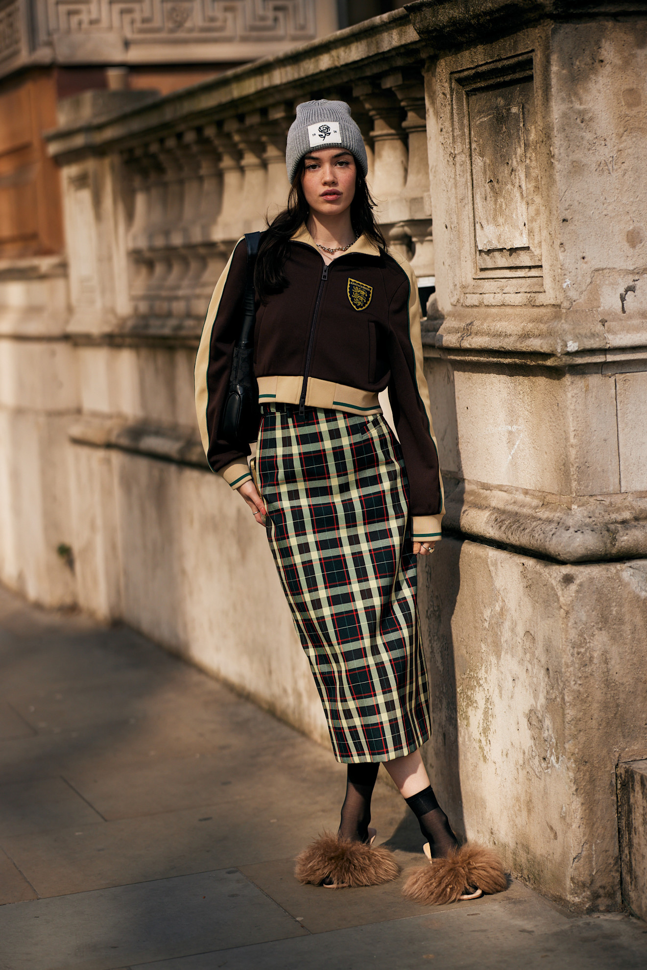 varsity jacket streetstyle trend London Fashion Week