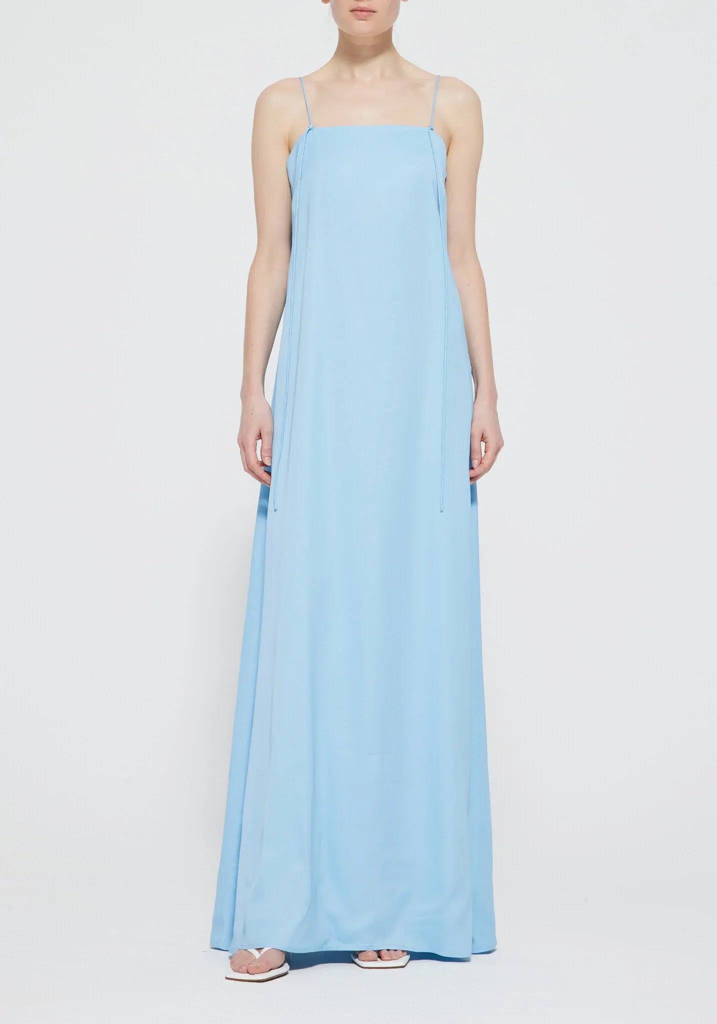 Satijnen slip dress