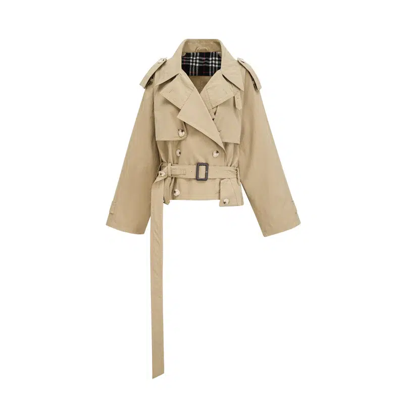 Justine belted-waist trench coat €244,78