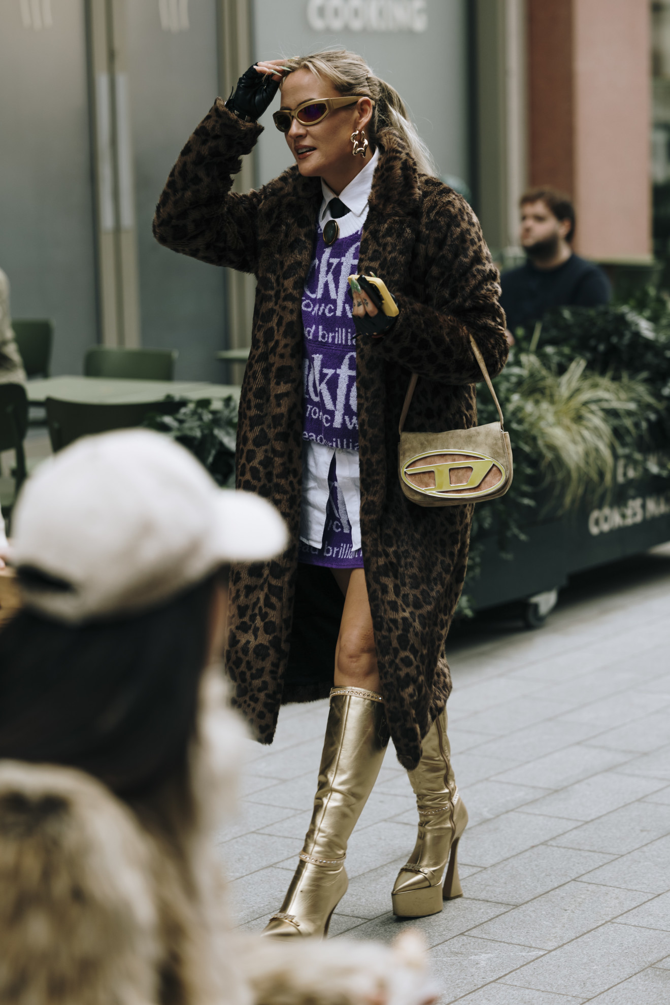 bontjassen faux fur jassen trend London Fashion Week