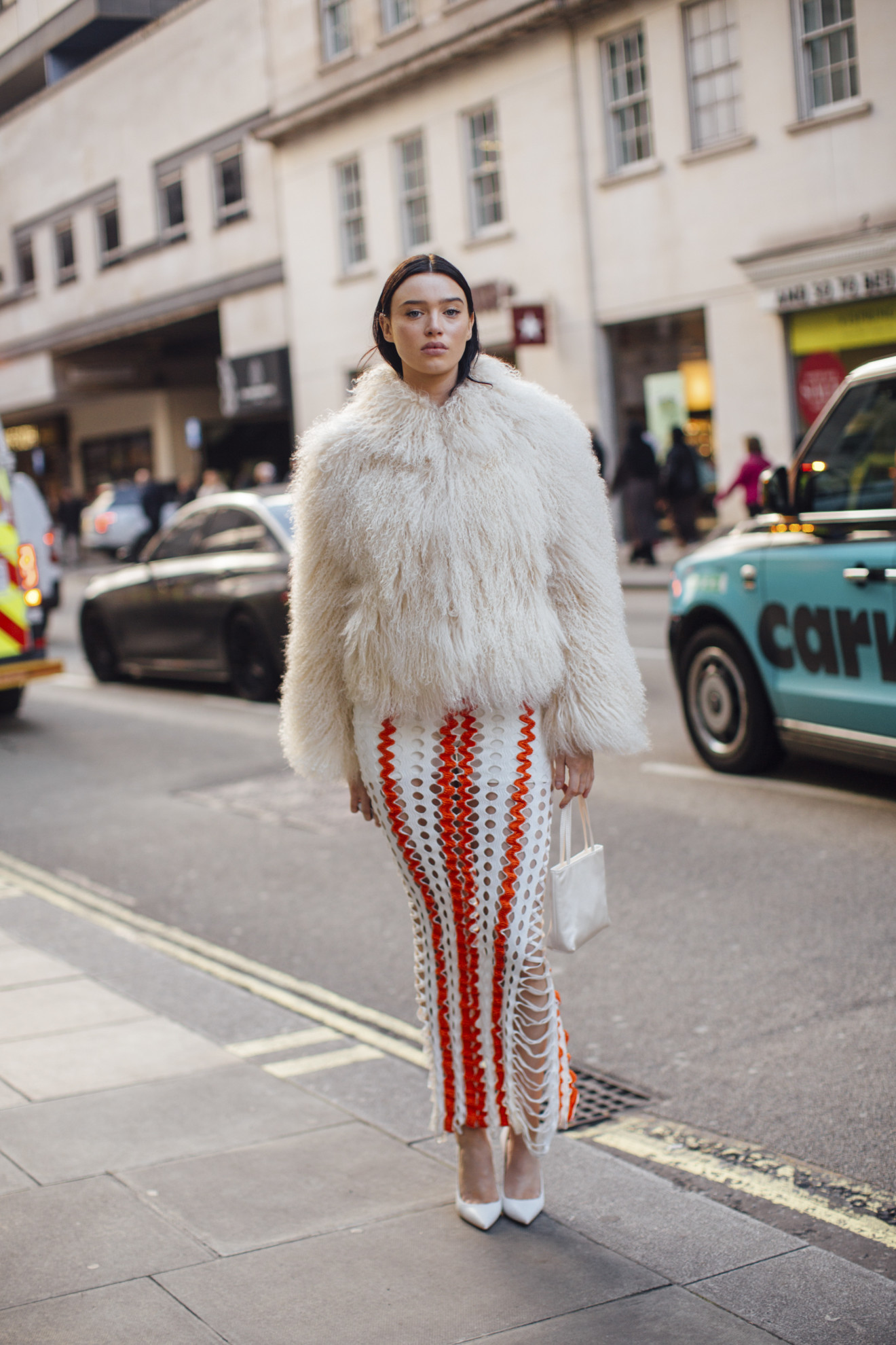 bontjassen faux fur jassen trend London Fashion Week