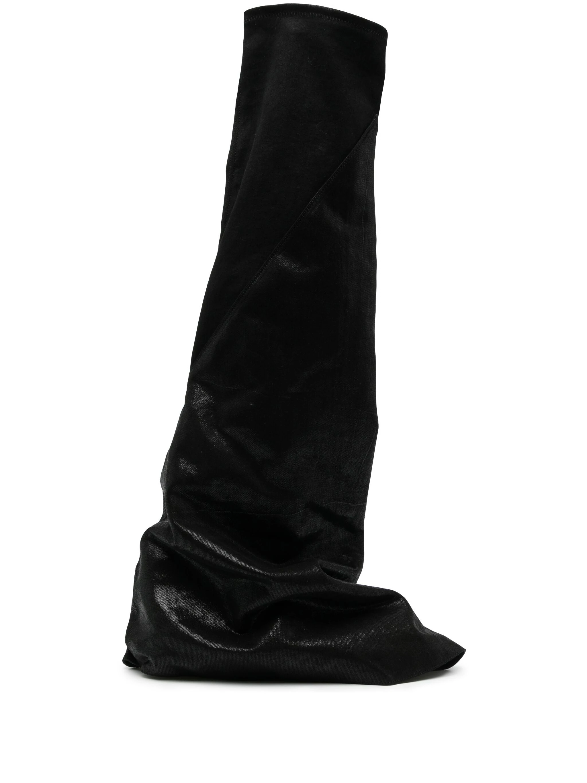 Slouchy layered knee-high boots