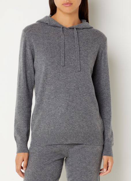 Fijngebreide hoodie van kasjmier, Benetton, De Bijenkorf, €279,-