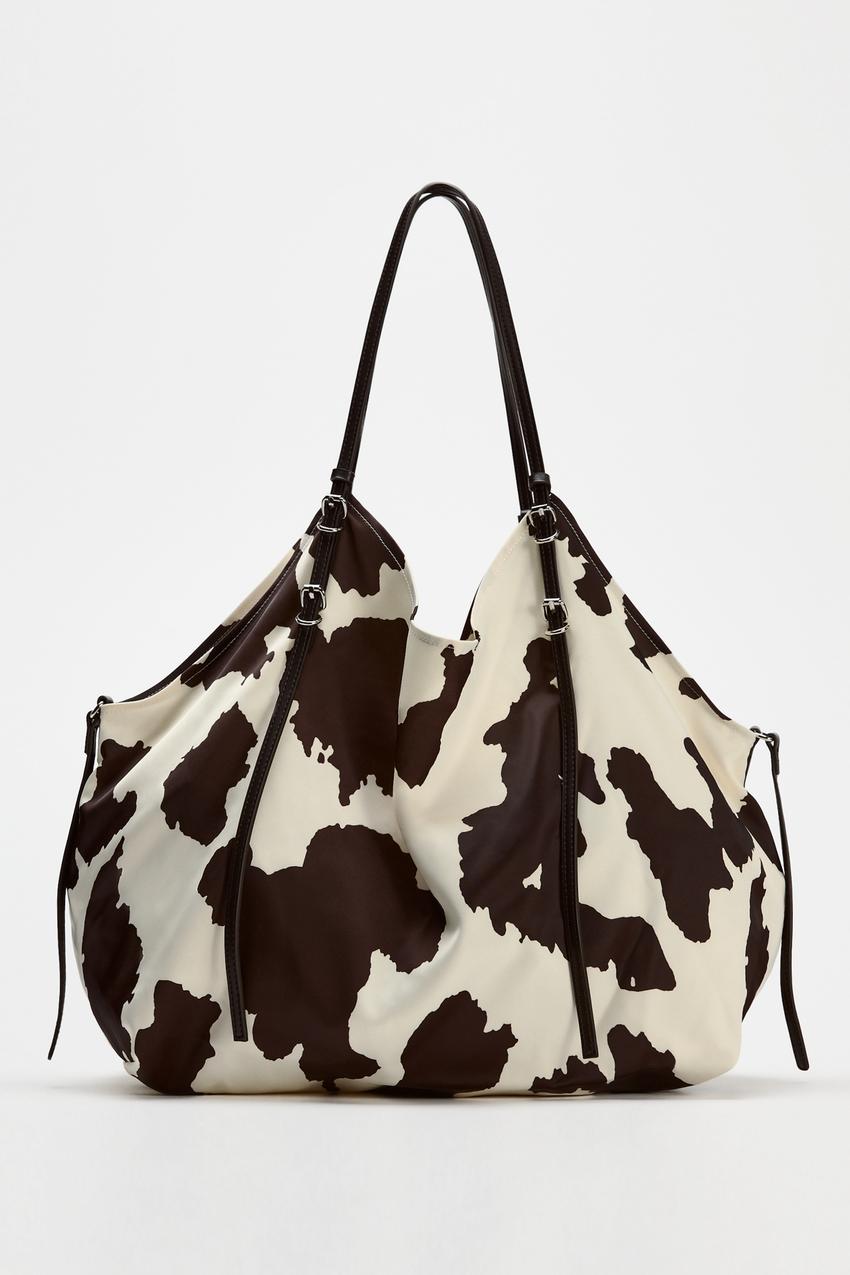 Shopper met cow print