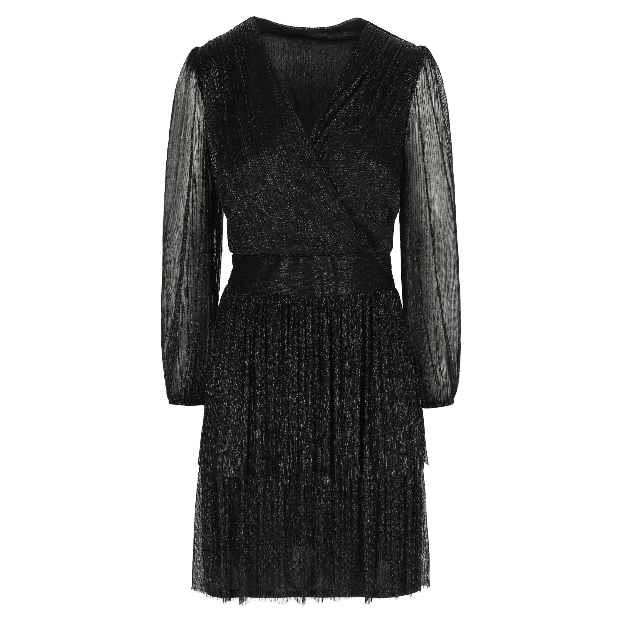 Korte jurk met lurex - € 59,99