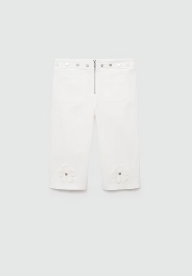 Capri pants in wit