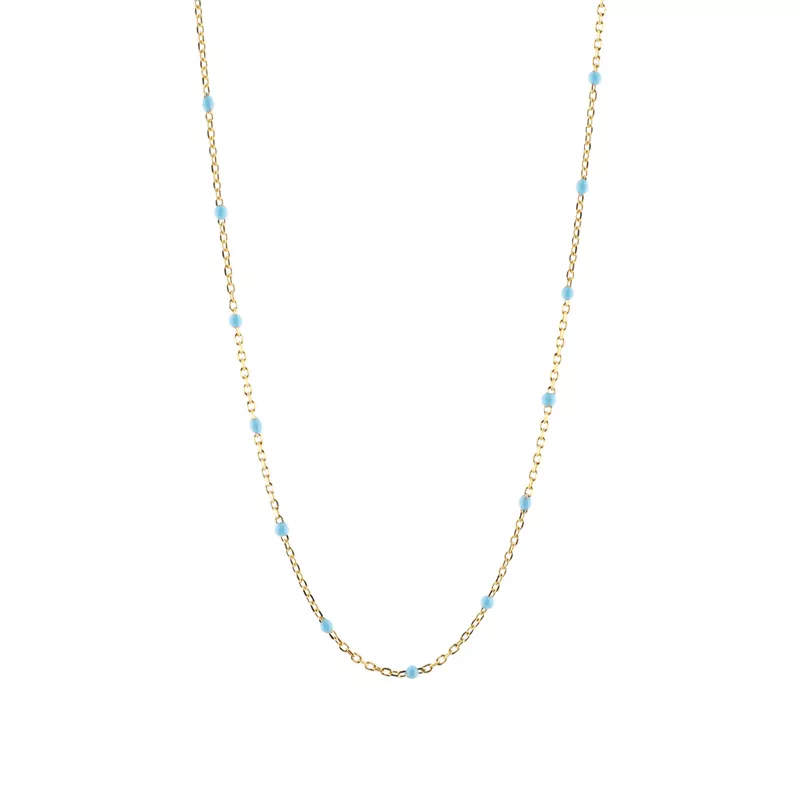 Blue fountain necklace