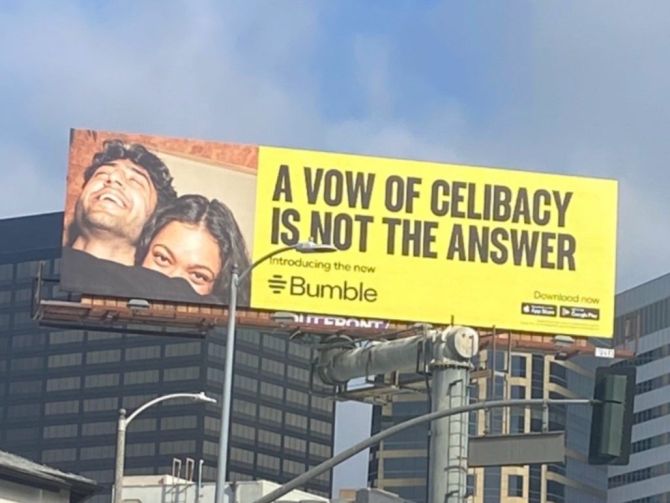 bumble billboards celibatair