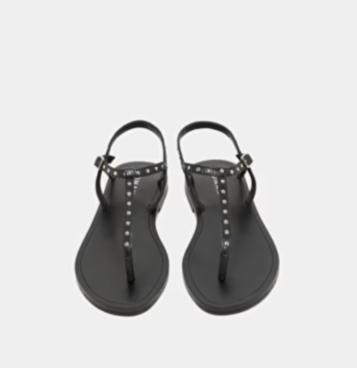 Zwarte sandalen met studs