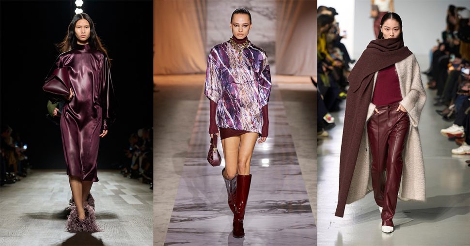 Vergeet bordeaux, aubergine is dé chicste kleur van herfst/winter 2024