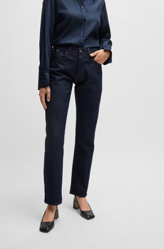 Straight-fit jeans in stretch denim