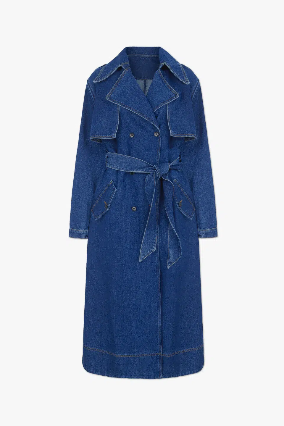 Denim trenchcoat