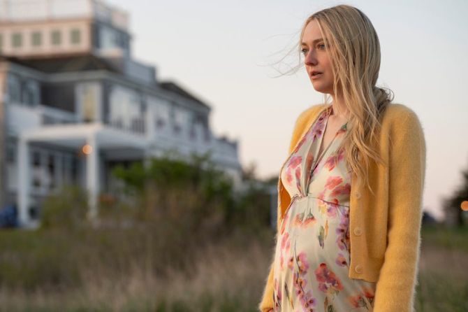 Dakota Fanning als Abby in The Perfect Couple op Netflix