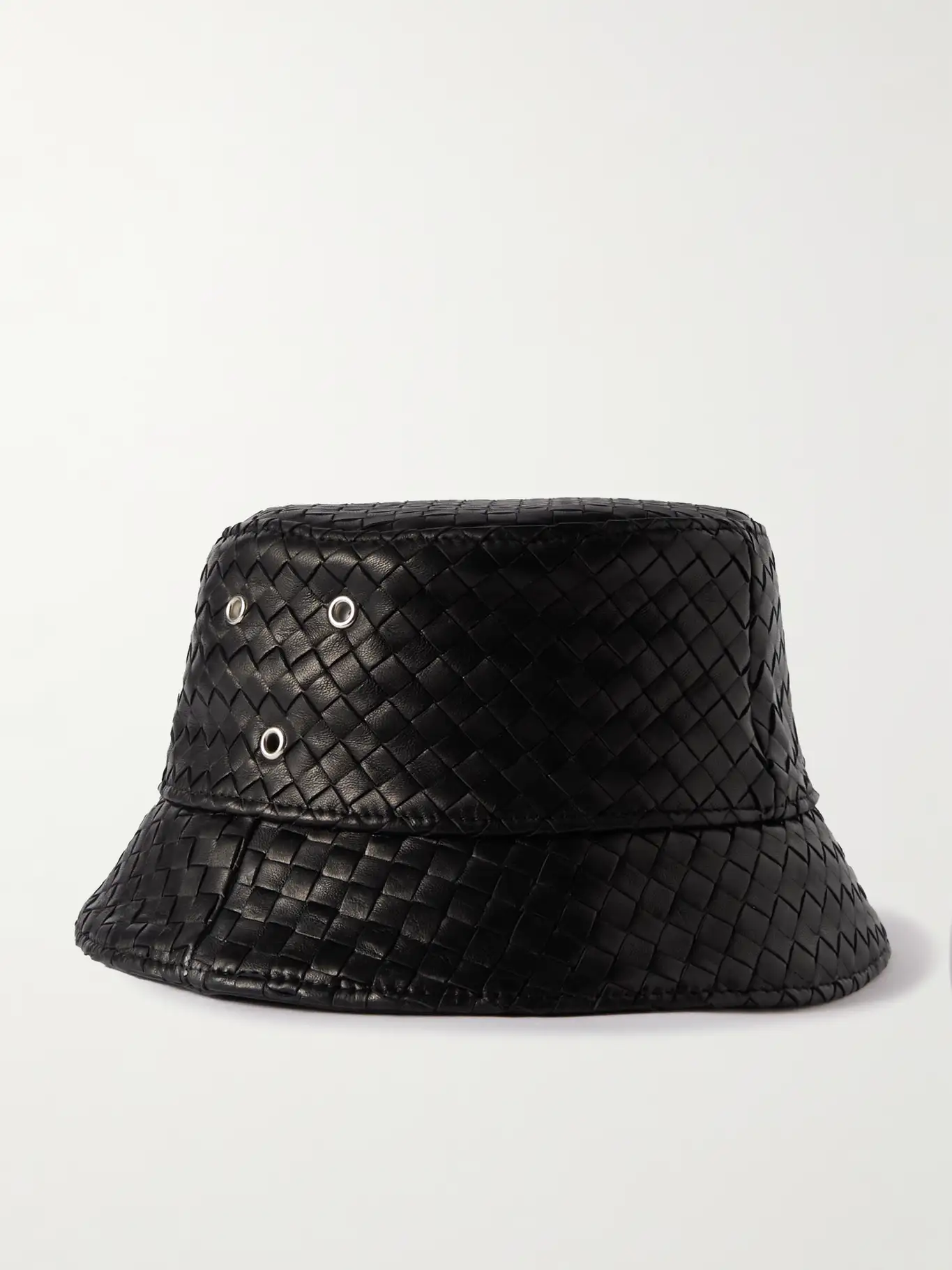 Leren bucket hat Bottega Veneta