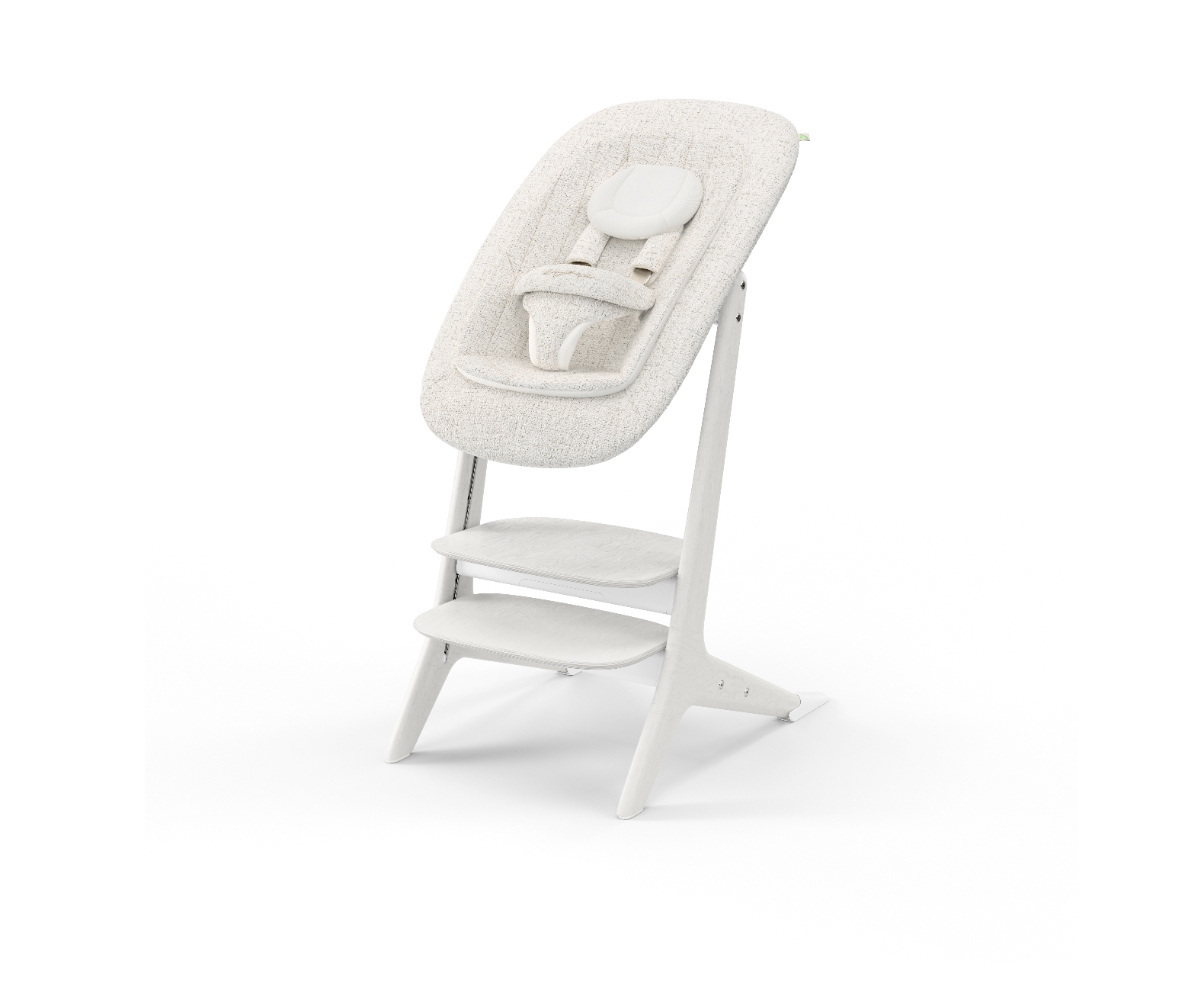 LEMO Platinum White Wood bouncer