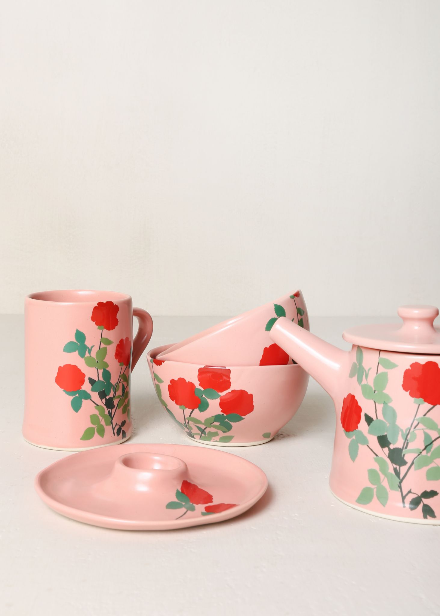 Roze servies